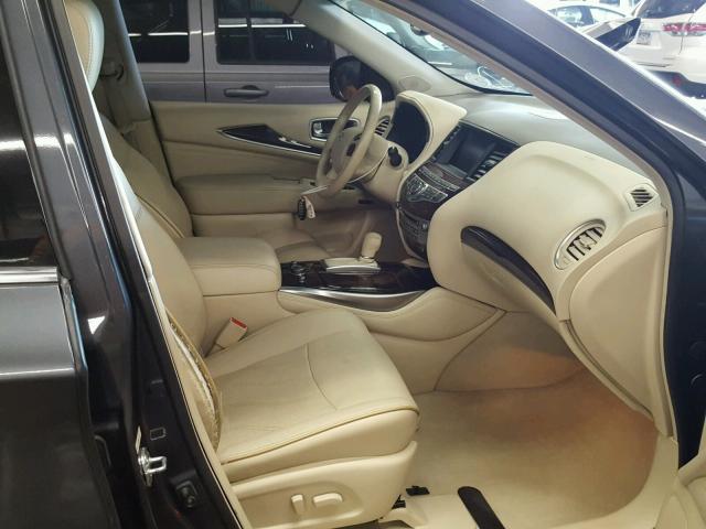 5N1AL0MM6DC324823 - 2013 INFINITI JX35 BASE GRAY photo 5