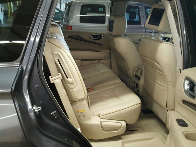 5N1AL0MM6DC324823 - 2013 INFINITI JX35 BASE GRAY photo 6