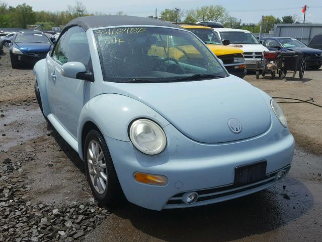3VWCM31YX4M342627 - 2004 VOLKSWAGEN NEW BEETLE 蓝色 照片 1