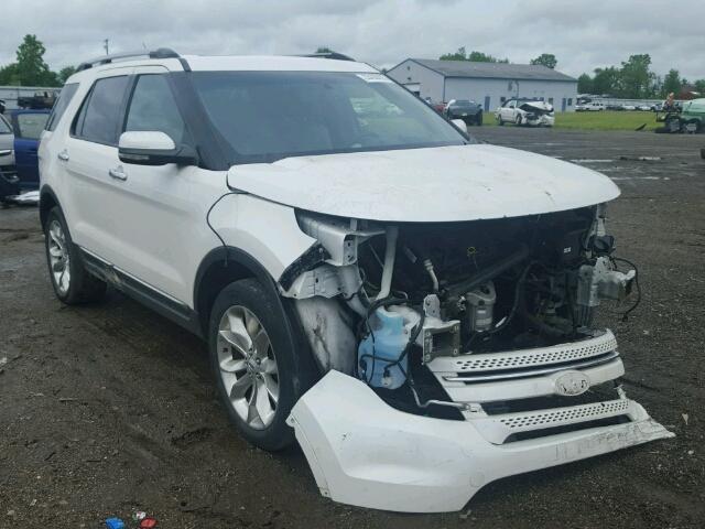 1FM5K8F83DGA95688 - 2013 FORD EXPLORER L WHITE photo 1