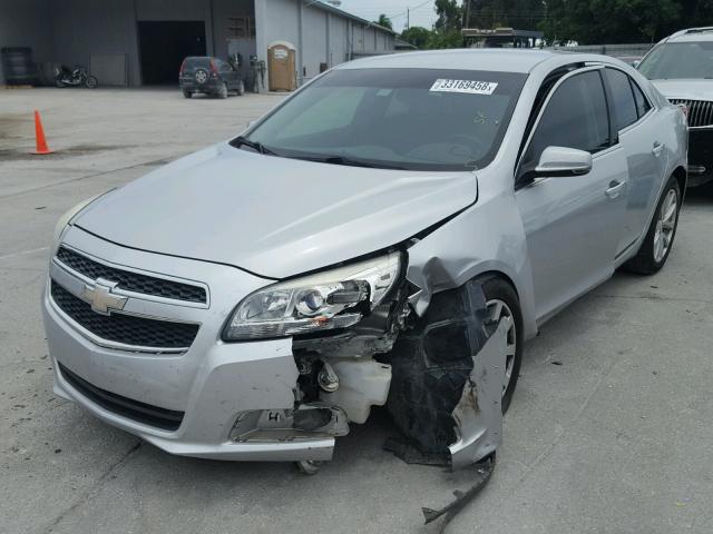 1G11E5SA7DF268399 - 2013 CHEVROLET MALIBU 2LT SILVER photo 2