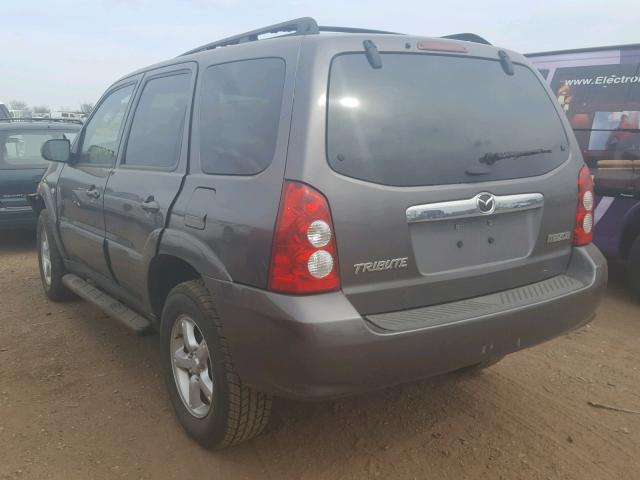 4F2YZ04186KM26902 - 2006 MAZDA TRIBUTE S GRAY photo 3