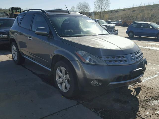 JN8AZ08W16W527283 - 2006 NISSAN MURANO SL GRAY photo 1