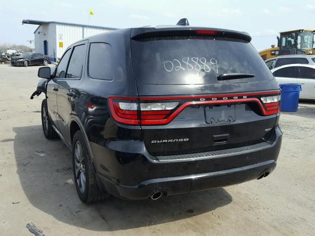 1C4RDHDG9JC281684 - 2018 DODGE DURANGO GT BLACK photo 3