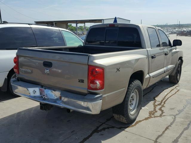 1D7HW58N16S583244 - 2006 DODGE DAKOTA QUA TAN photo 4