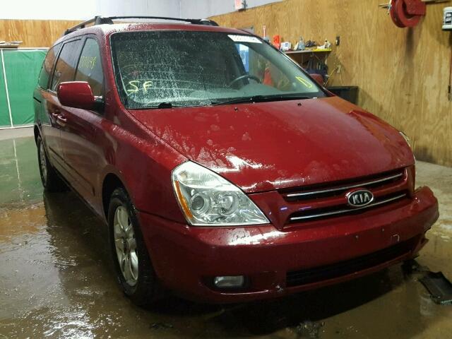 KNDMB233486243798 - 2008 KIA SEDONA EX RED photo 1