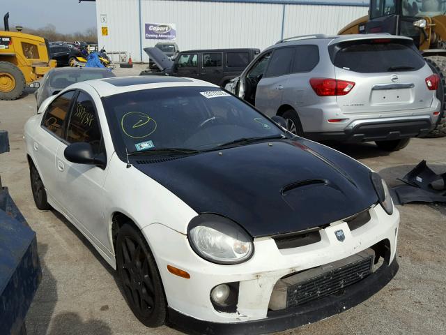 1B3AS66S35D286907 - 2005 DODGE NEON SRT-4 WHITE photo 1