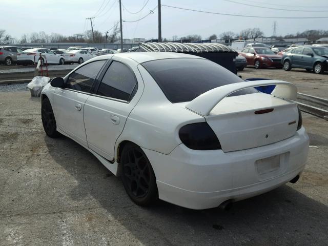 1B3AS66S35D286907 - 2005 DODGE NEON SRT-4 WHITE photo 3