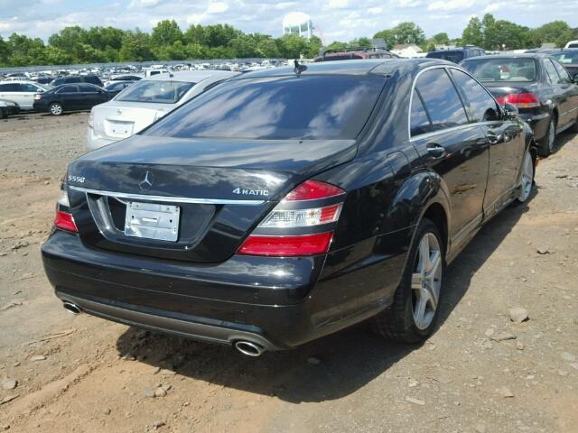 WDDNG86X28A185748 - 2008 MERCEDES-BENZ S 550 4MAT BLACK photo 4