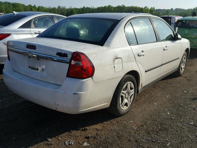 1G1ZS52F24F242557 - 2004 CHEVROLET MALIBU WHITE photo 4