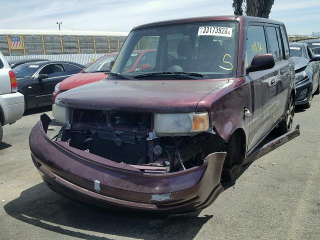 JTLKT324040144529 - 2004 TOYOTA SCION XB PURPLE photo 2