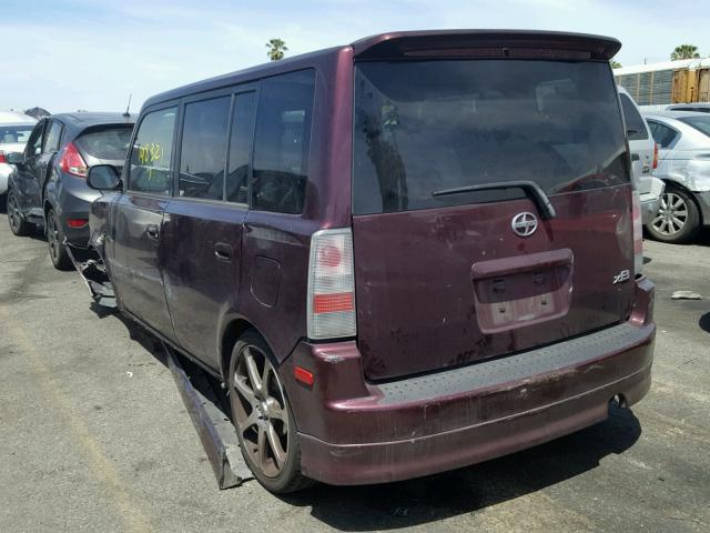 JTLKT324040144529 - 2004 TOYOTA SCION XB PURPLE photo 3