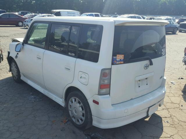JTLKT324664091301 - 2006 TOYOTA SCION XB WHITE photo 3