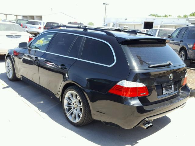 WBANN73546CN01856 - 2006 BMW 530 XIT BLACK photo 3