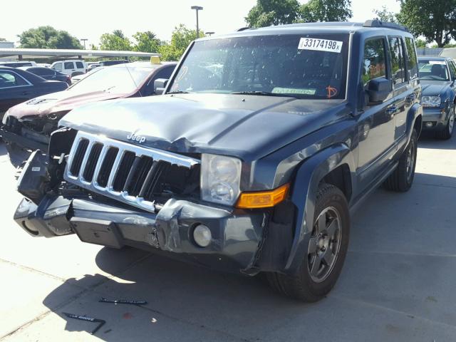 1J8HG48K87C598495 - 2007 JEEP COMMANDER CHARCOAL photo 2