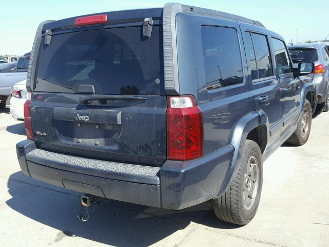 1J8HG48K87C598495 - 2007 JEEP COMMANDER CHARCOAL photo 4