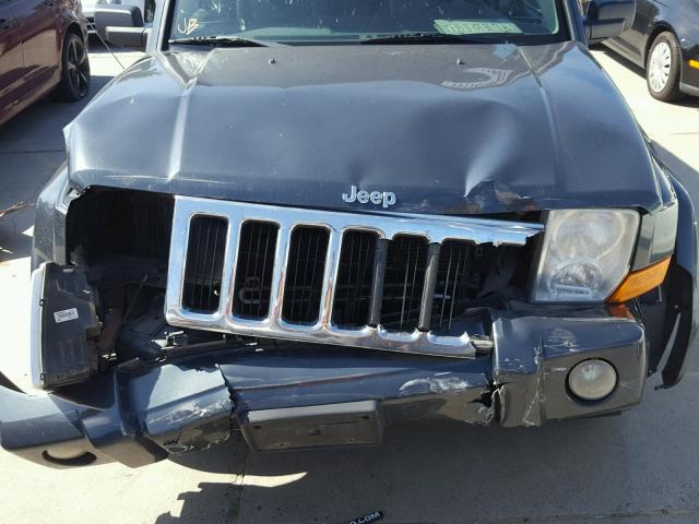 1J8HG48K87C598495 - 2007 JEEP COMMANDER CHARCOAL photo 7
