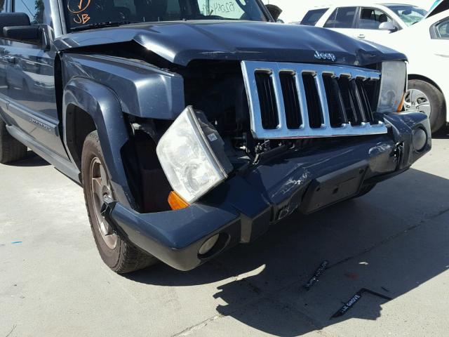 1J8HG48K87C598495 - 2007 JEEP COMMANDER CHARCOAL photo 9