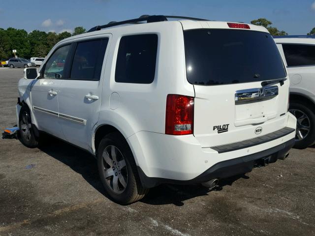 5FNYF3H96EB009297 - 2014 HONDA PILOT TOUR WHITE photo 3