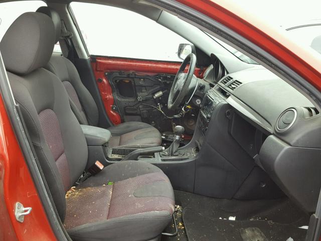 JM1BK123741137467 - 2004 MAZDA 3 S RED photo 5