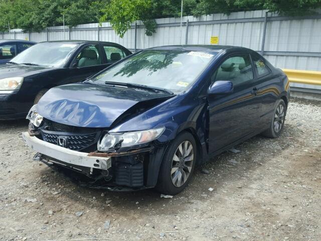 2HGFG12979H520956 - 2009 HONDA CIVIC EX-L BLUE photo 2