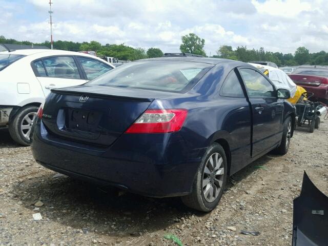 2HGFG12979H520956 - 2009 HONDA CIVIC EX-L BLUE photo 4