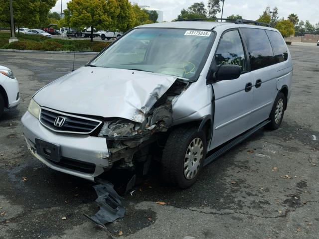 2HKRL185X2H524864 - 2002 HONDA ODYSSEY LX SILVER photo 2