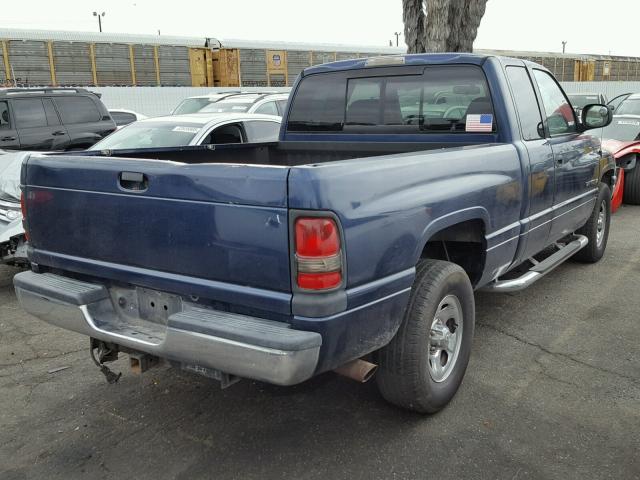 3B7HC13Y01M564621 - 2001 DODGE RAM 1500 BLUE photo 4