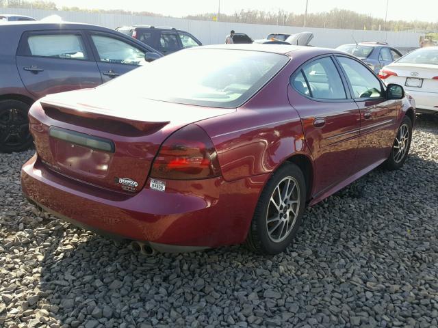 2G2WR524541115480 - 2004 PONTIAC GRAND PRIX წითელი ფოტო 4