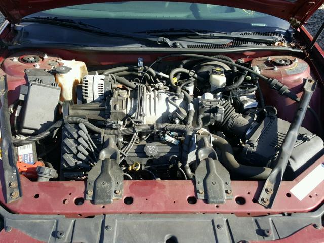 2G2WR524541115480 - 2004 PONTIAC GRAND PRIX წითელი ფოტო 7