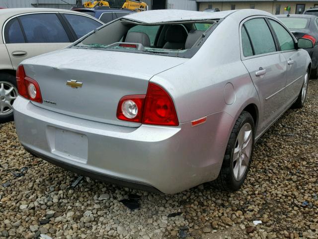 1G1ZA5E1XBF277878 - 2011 CHEVROLET MALIBU LS 银色 照片 4