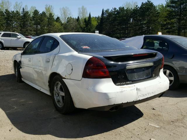 2G2WS522941300876 - 2004 PONTIAC GRAND PRIX WHITE photo 3