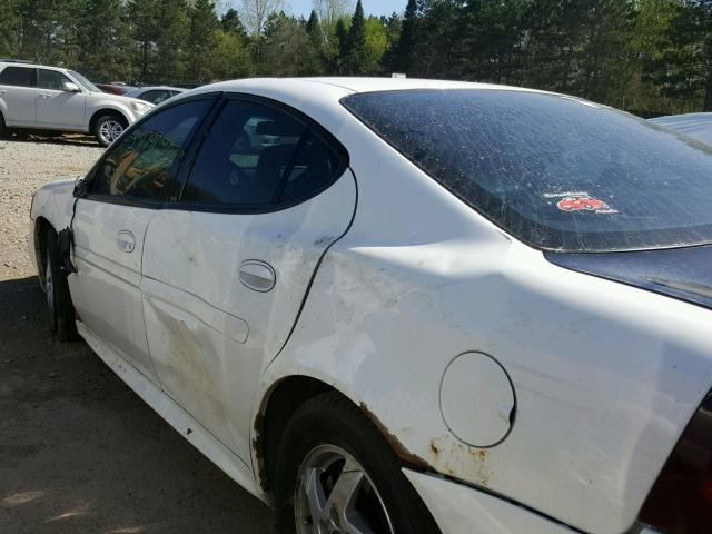 2G2WS522941300876 - 2004 PONTIAC GRAND PRIX WHITE photo 9