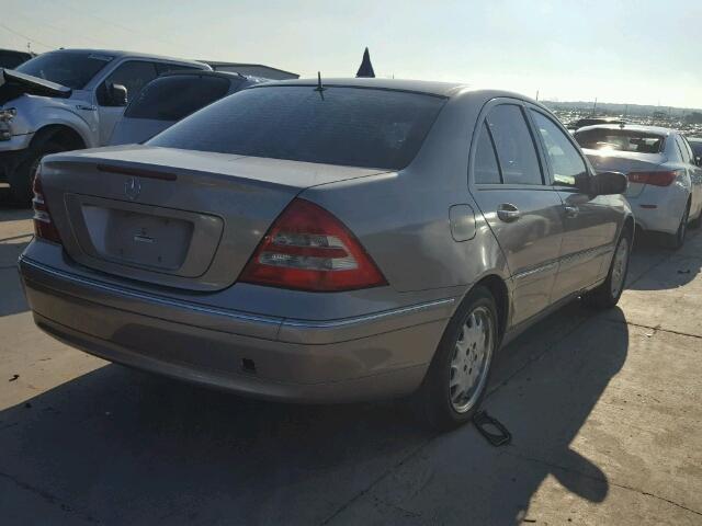 WDBRF64J62F185018 - 2002 MERCEDES-BENZ C GOLD photo 4