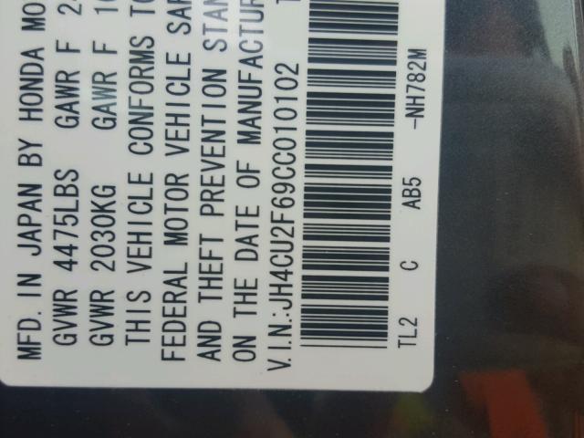 JH4CU2F69CC010102 - 2012 ACURA TSX TECH BLACK photo 10