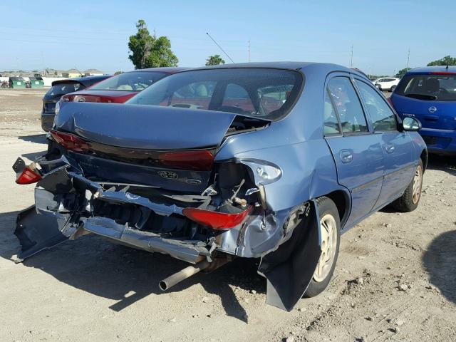 1FAFP10P7XW268274 - 1999 FORD ESCORT LX BLUE photo 4