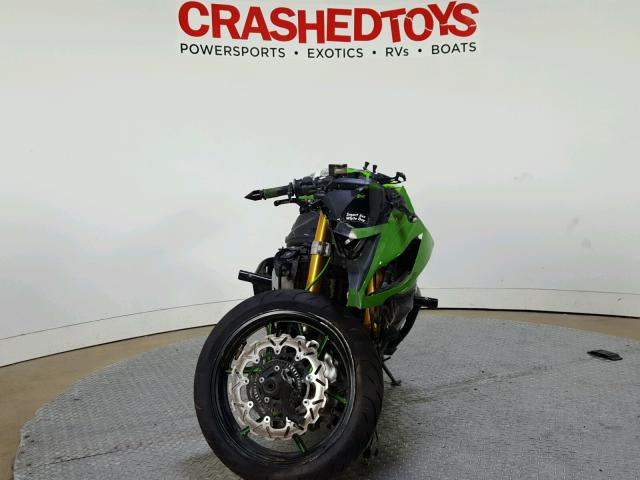 JKBZXJE12DA004132 - 2013 KAWASAKI ZX636 E GREEN photo 3