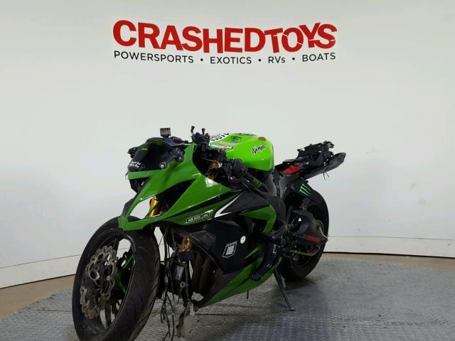 JKBZXJE12DA004132 - 2013 KAWASAKI ZX636 E GREEN photo 4