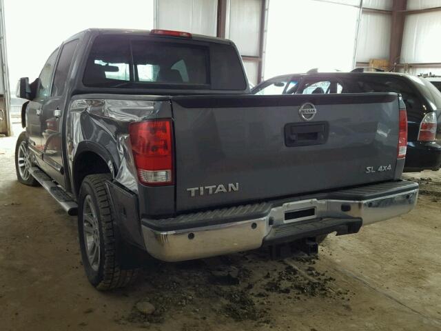 1N6AA0EC8FN504597 - 2015 NISSAN TITAN S GRAY photo 3