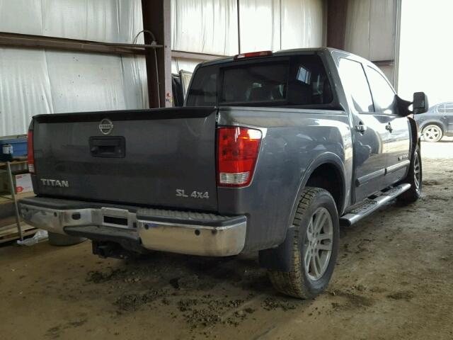 1N6AA0EC8FN504597 - 2015 NISSAN TITAN S GRAY photo 4