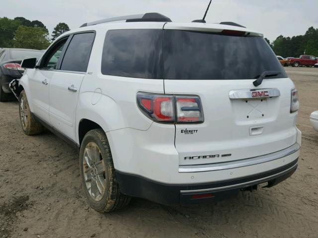 1GKKRSKD1HJ198401 - 2017 GMC ACADIA LIM WHITE photo 3