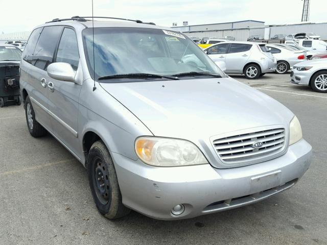 KNDUP131X36451574 - 2003 KIA SEDONA EX SILVER photo 1