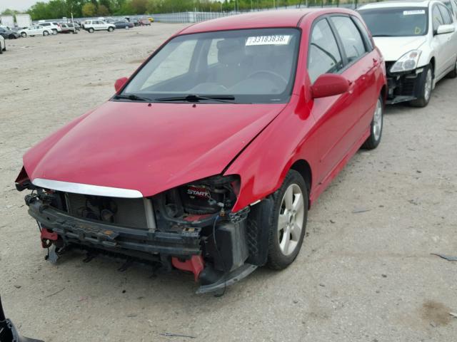 KNAFE161775007572 - 2007 KIA SPECTRA5 S RED photo 2