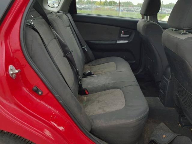 KNAFE161775007572 - 2007 KIA SPECTRA5 S RED photo 6