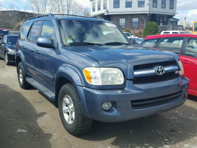 5TDBT44A665272911 - 2006 TOYOTA SEQUOIA BLUE photo 1