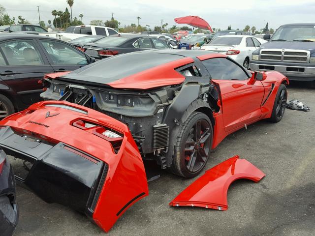 1G1YG2D74G5112811 - 2016 CHEVROLET CORVETTE S RED photo 4