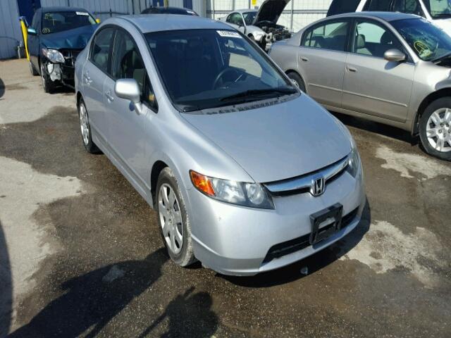 1HGFA16508L056631 - 2008 HONDA CIVIC LX SILVER photo 1