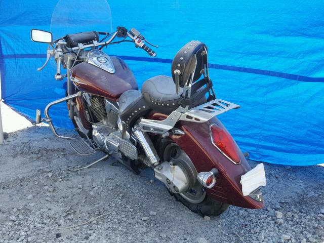 1HFSC52696A307027 - 2006 HONDA VTX1300 R BURGUNDY photo 3