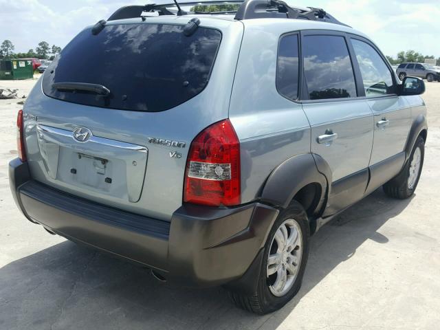 KM8JN12D27U666027 - 2007 HYUNDAI TUCSON SE GREEN photo 4