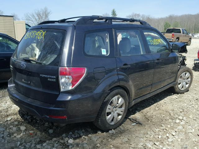 JF2SH6BC2AG780363 - 2010 SUBARU FORESTER X BLACK photo 4